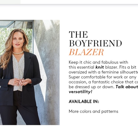 Liverpool Stitch Fix New Stretch Blazer Plus Size 3X Burgandy - Picture 15 of 16